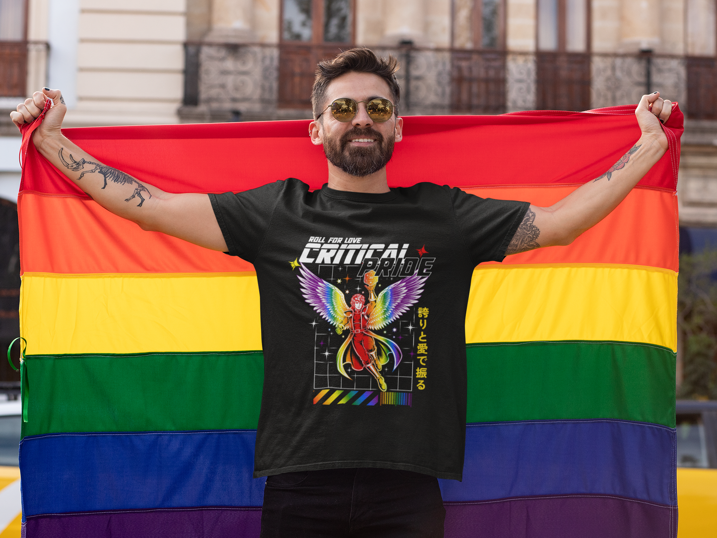 Critical Pride Tee – “Roll for Love"