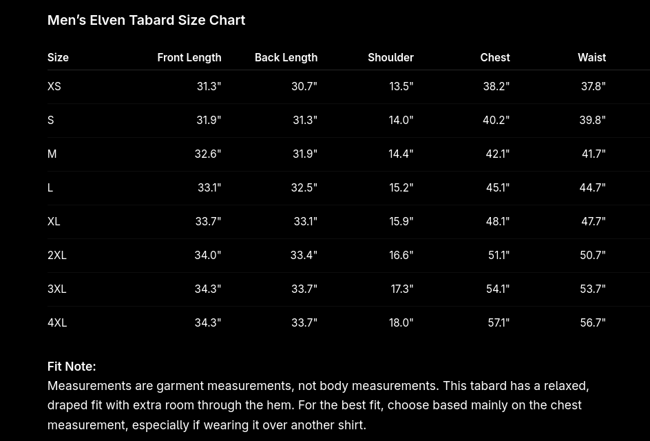Keeper of the Glade Tavern Tabard Pre-Order