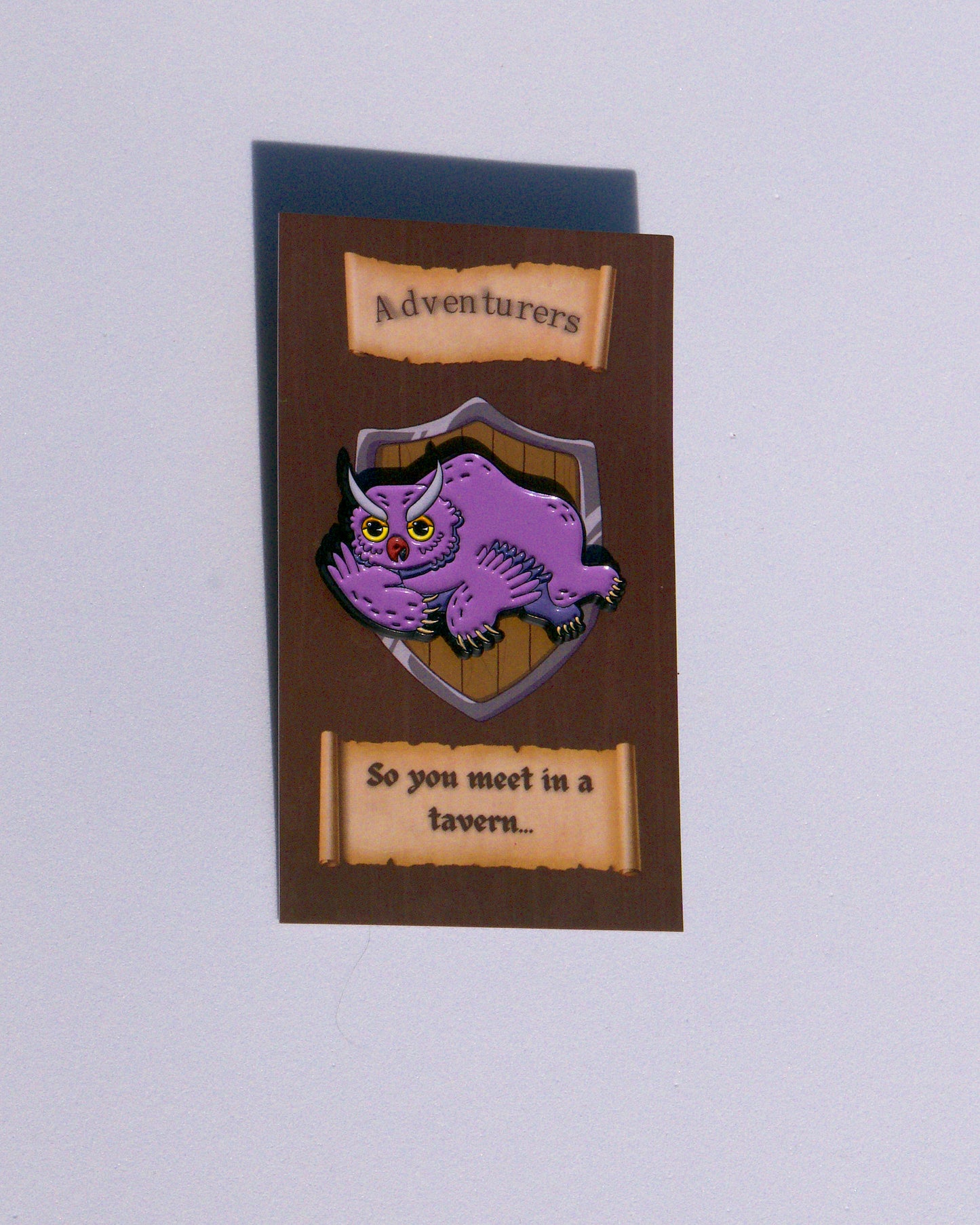 Owl Bear Pin
