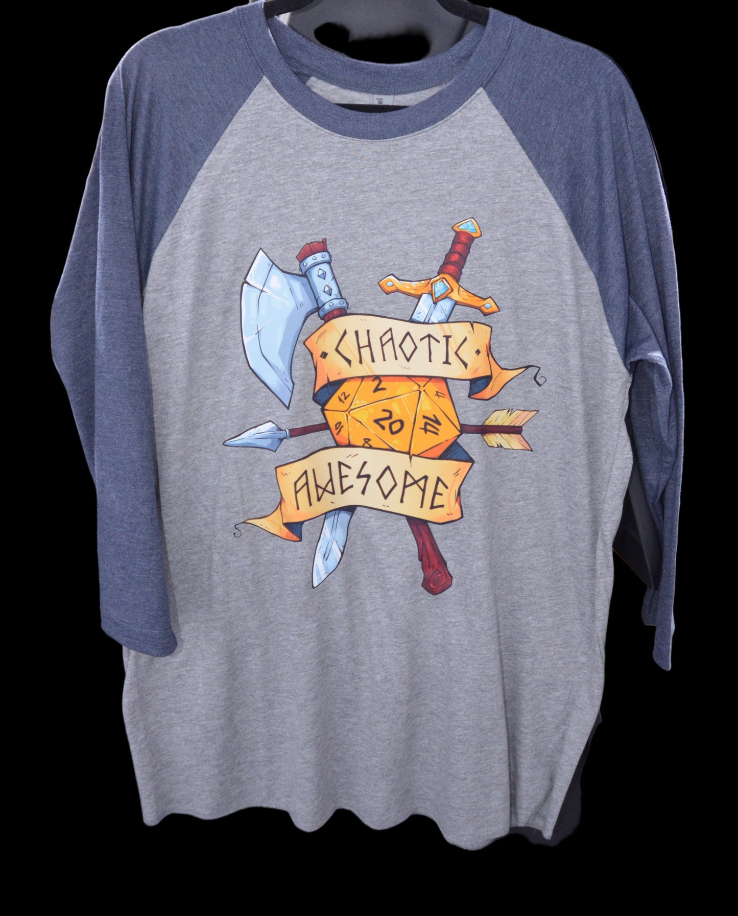Chaotic Awesome Baseball Tee