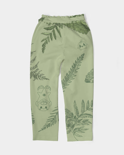 Forest Friends - Women's Belted Tapered Pants