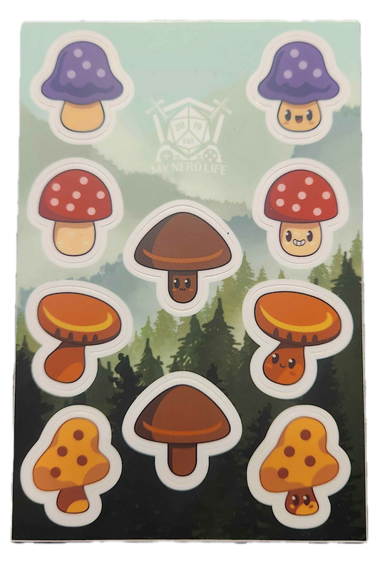 Toadstools & Shrooms Sticker Sheet