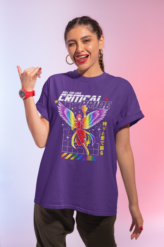 Critical Pride Tee – “Roll for Love"