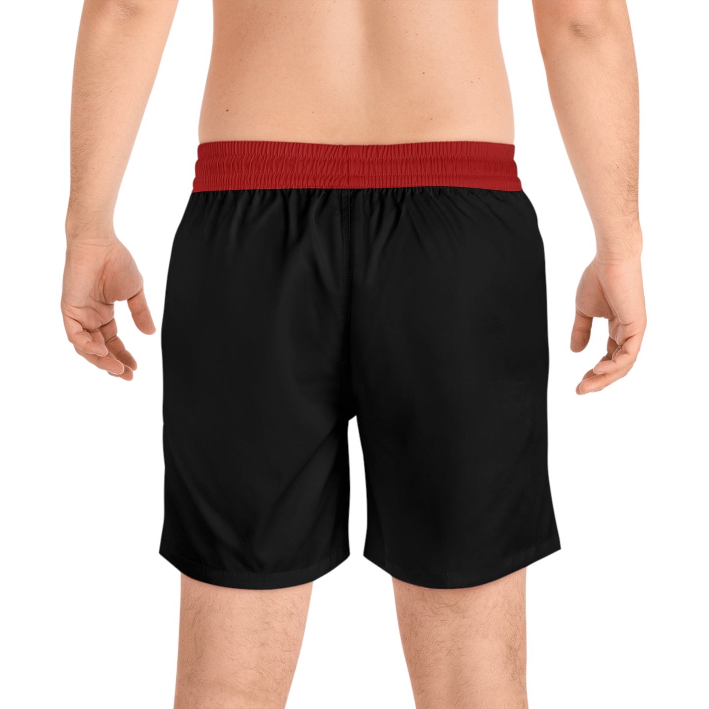 Boldy Go - Command Red Mid Length Swim Shorts