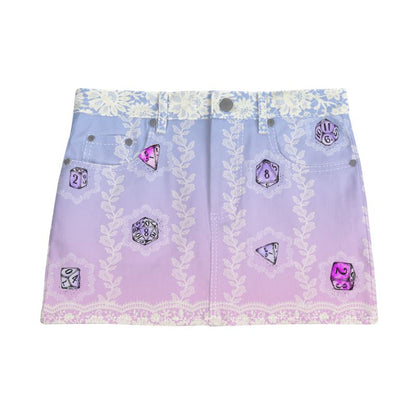 Enchanted Dice - Denim Skirt