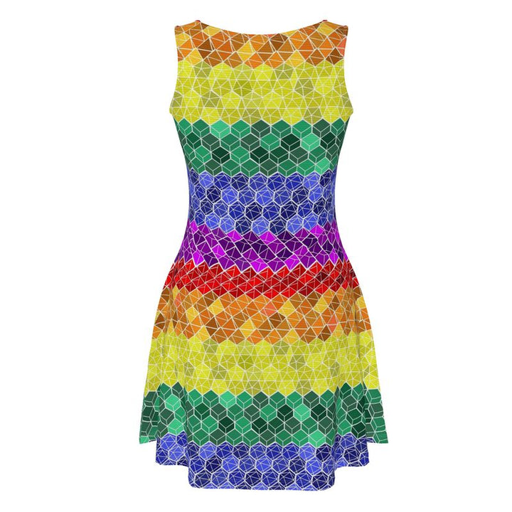 Rainbow Dice Pride Dress.