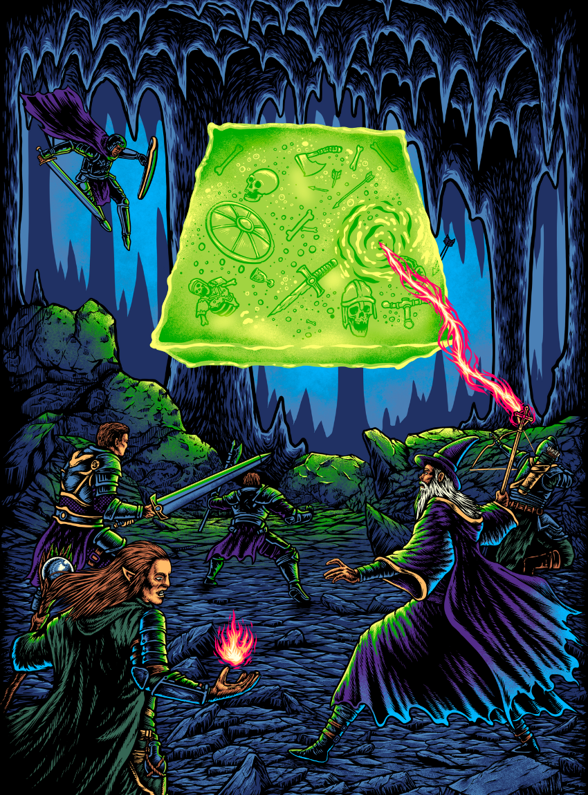 The Dungeon Delvers Cube - Blanket / Tapestry