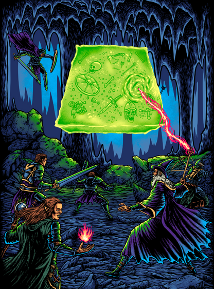 The Dungeon Delvers Cube - Blanket / Tapestry