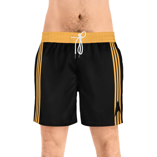 Boldy Go - Operations Gold Mid Length Swim Shorts