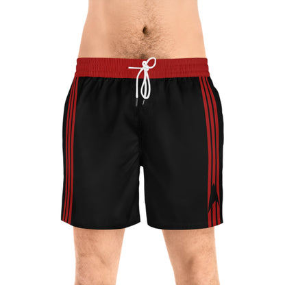 Boldy Go - Command Red Mid Length Swim Shorts