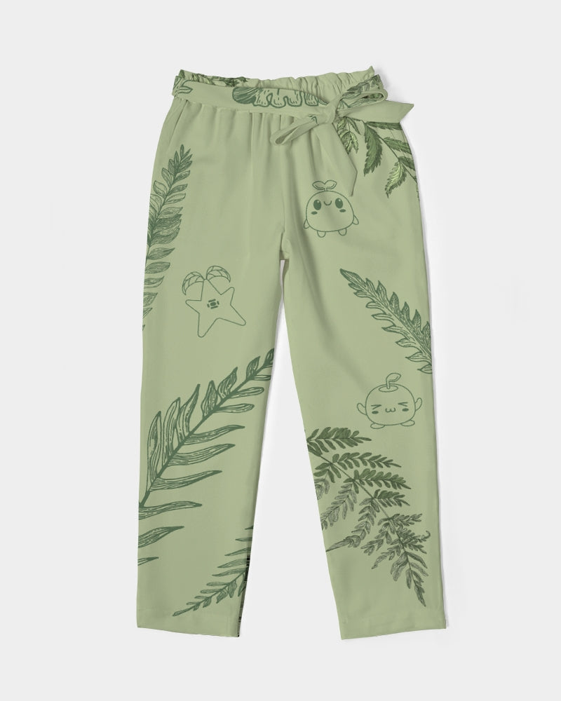 Forest Friends - Women's Belted Tapered Pants