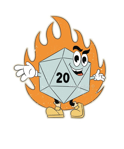 Nat 20 Dice - Enamel Pin