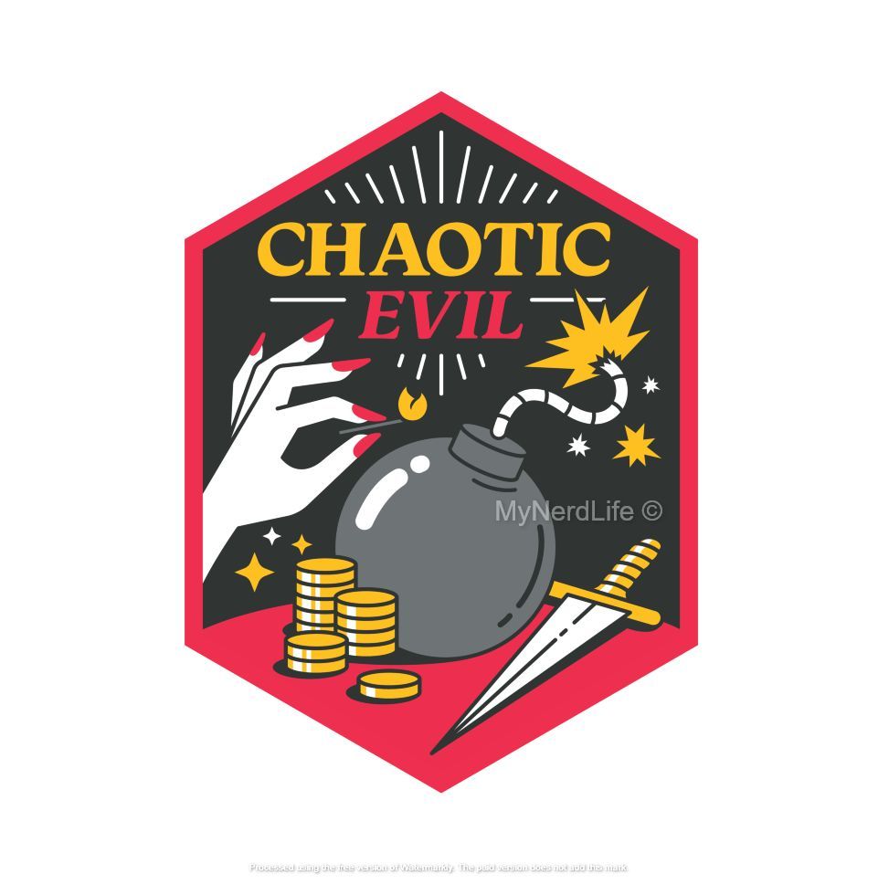 Chaotic Evil - Enamel Pin