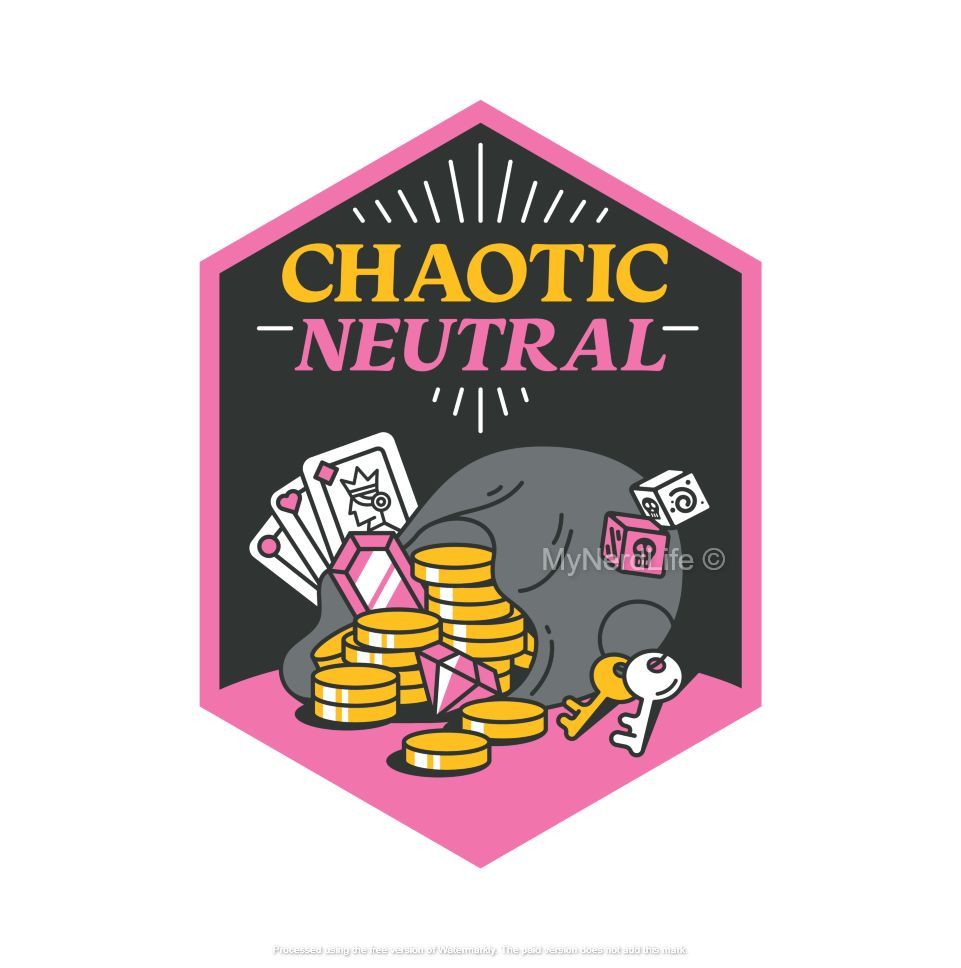 Chaotic Neutral - Enamel Pin
