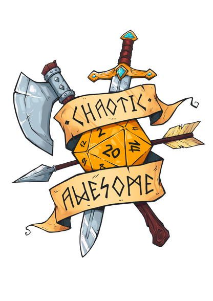 Chaotic Awesome Crest Pin
