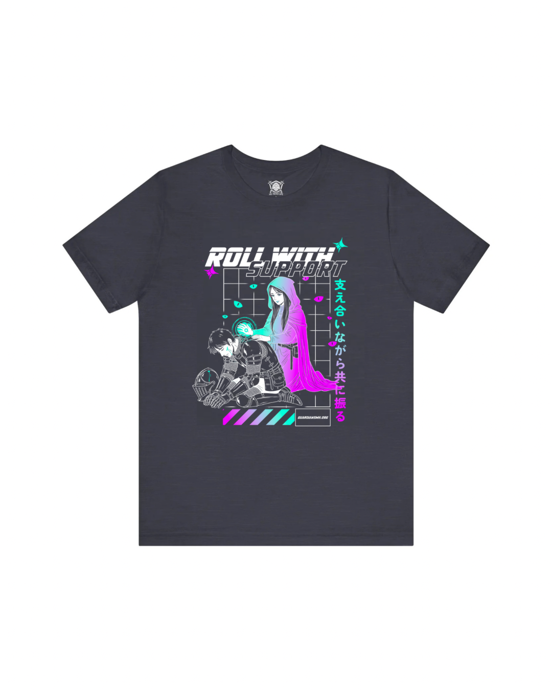 Roll with Support Retrowave Tee - Guardians MH Collaboration