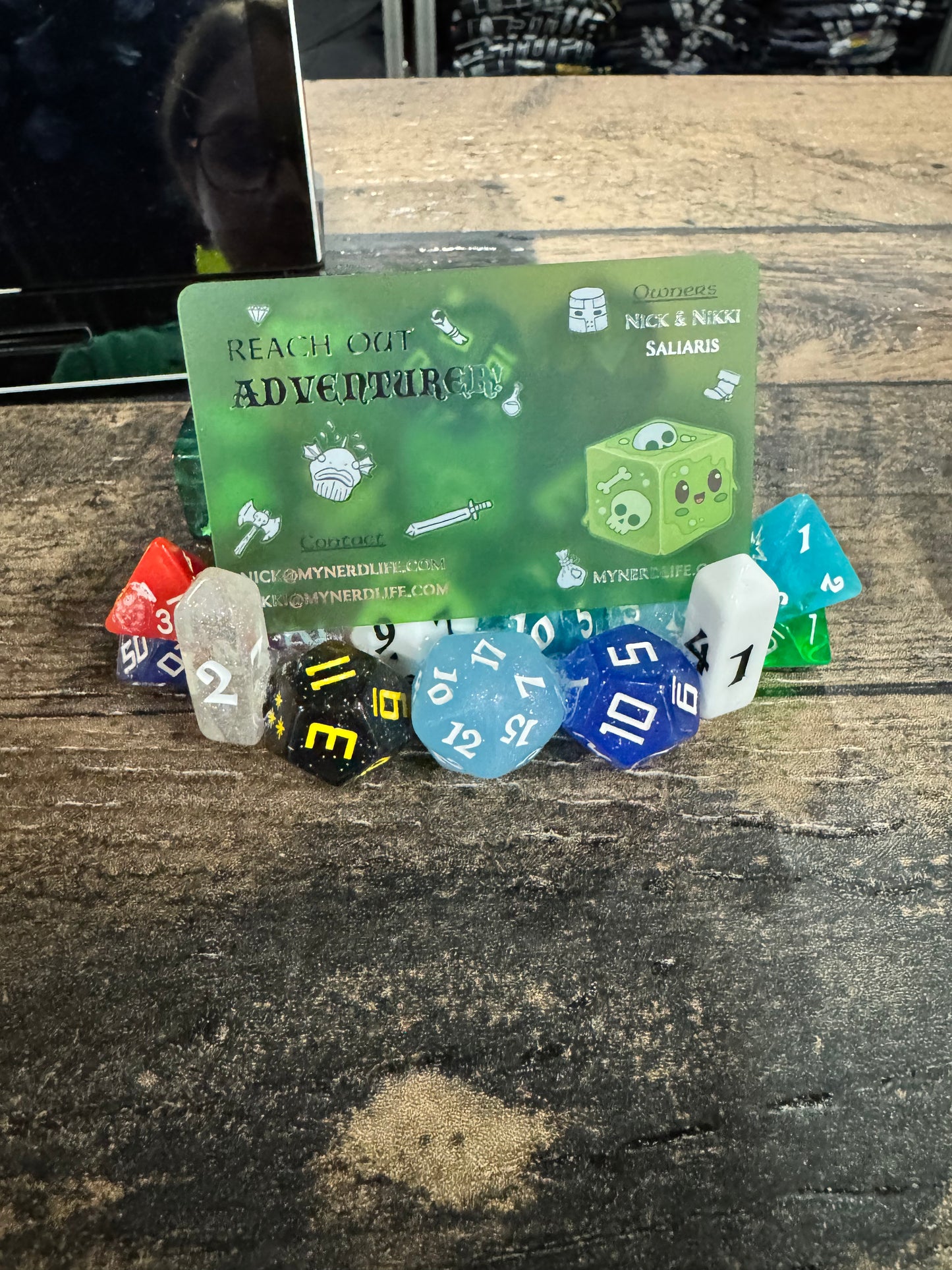 Dice Business Card Holder