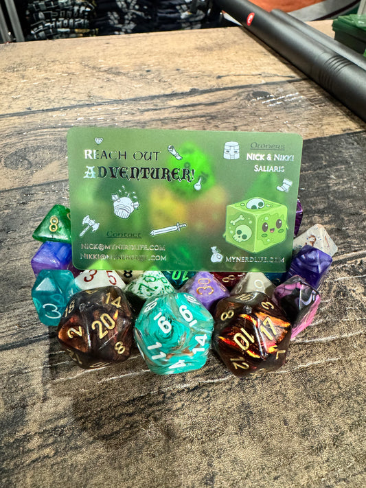 Dice Business Card Holder