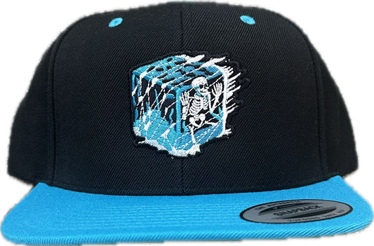Skeleton Cube SnapBack Hat