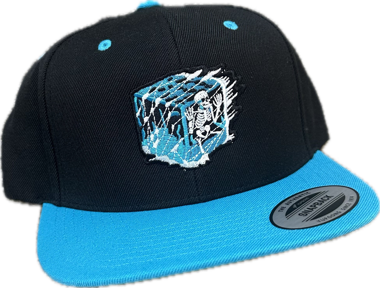Skeleton Cube SnapBack Hat