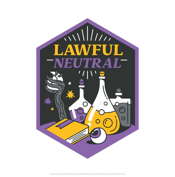 Lawful Neutral - Enamel Pin