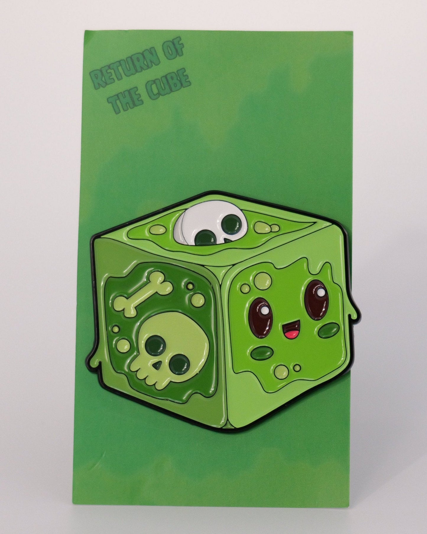 Skeleton Cube - Enamel Pin