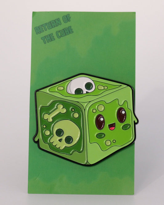 Skeleton Cube - Enamel Pin