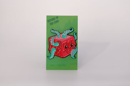 Tentacle Cube - Enamel Pin