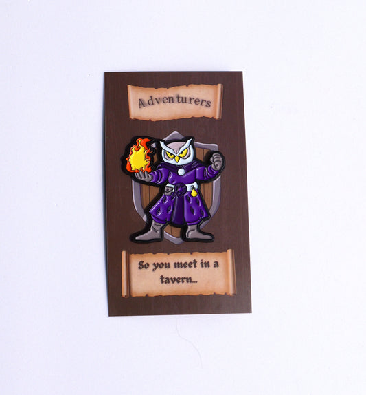 Owlin Wizard Pin