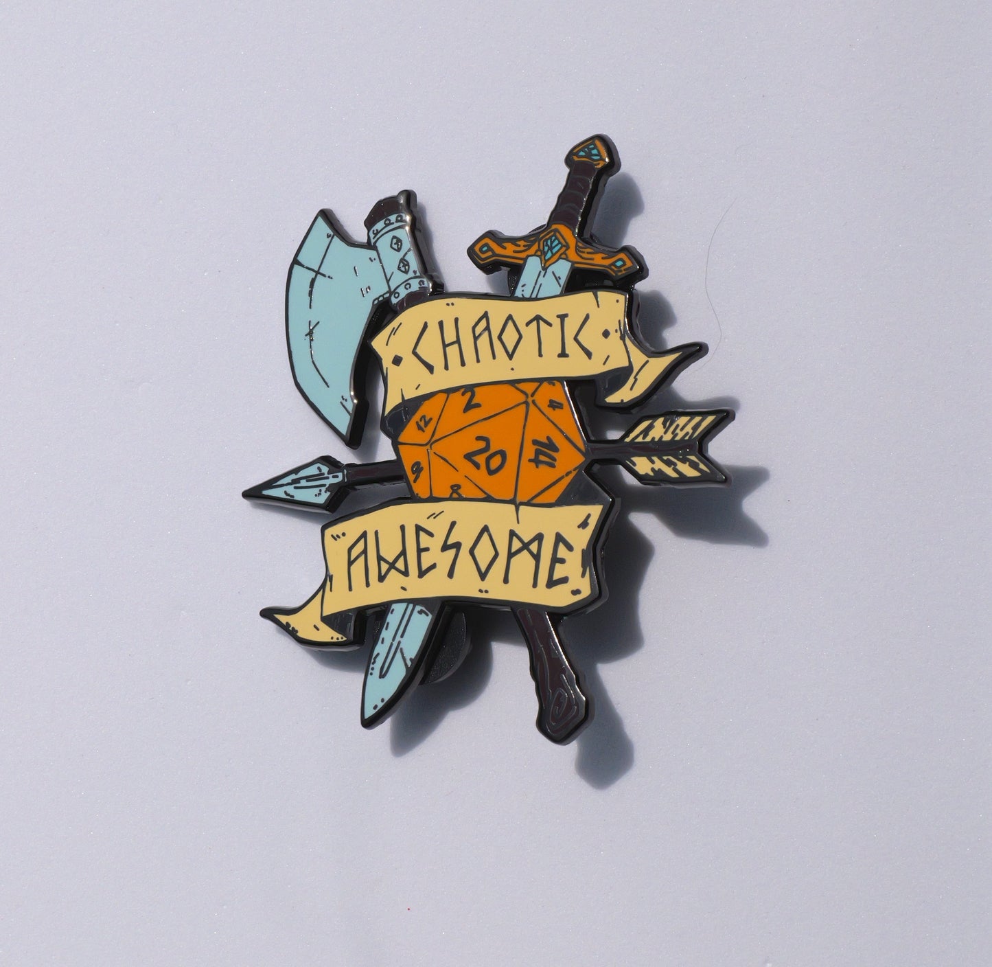 Chaotic Awesome Crest Pin