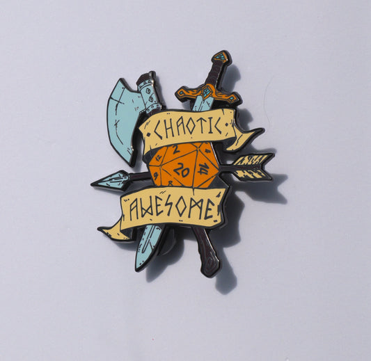 Chaotic Awesome Crest Pin