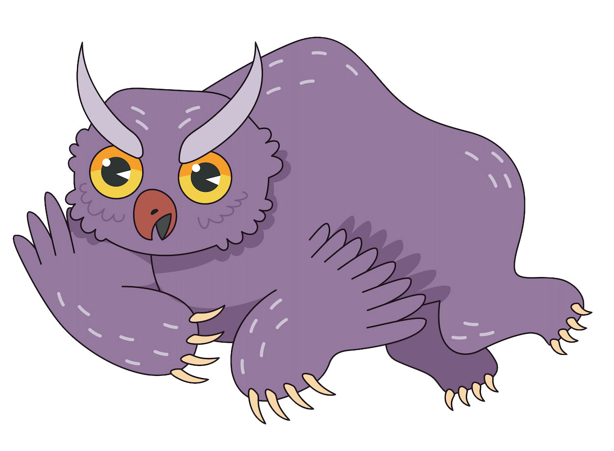 Owl Bear Pin
