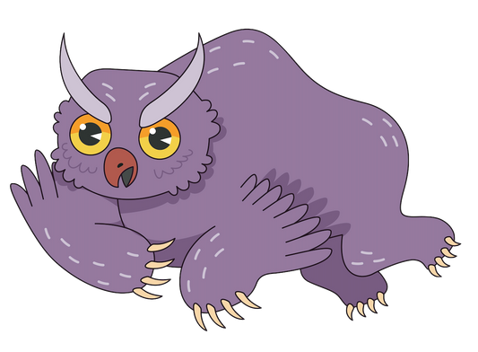 Owl Bear Pin