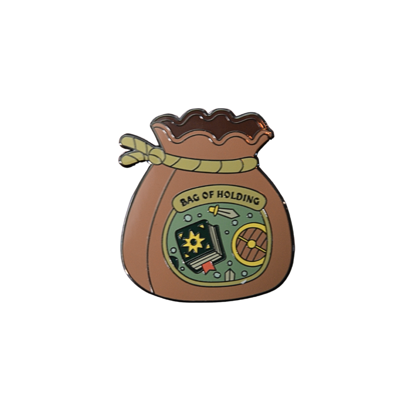Bag of Holding Enamel Pin
