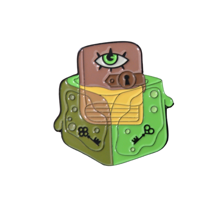 Grimoire Cube Enamel Pin