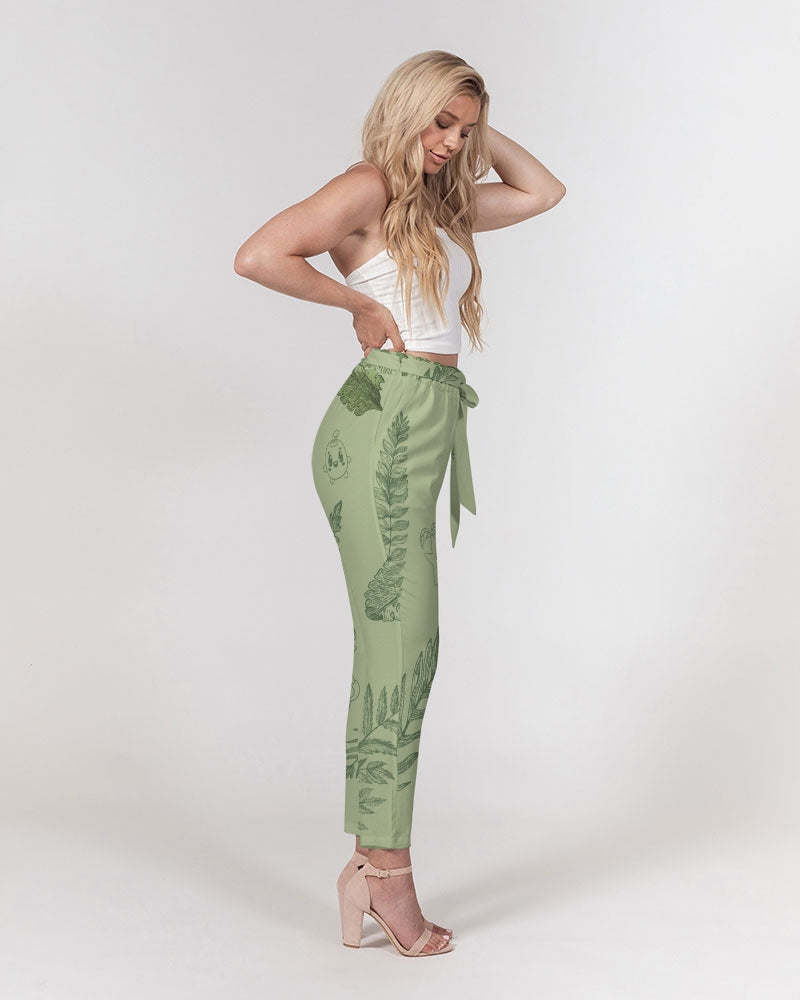 Forest Friends - Women's Belted Tapered Pants