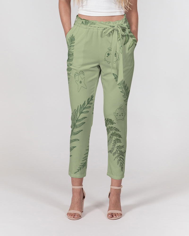 Forest Friends - Women's Belted Tapered Pants