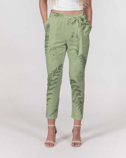 Forest Friends - Women's Belted Tapered Pants