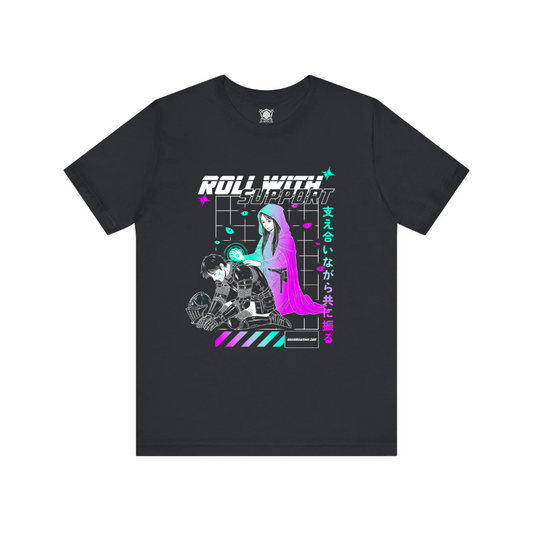 Roll with Support Retrowave Tee - Guardians MH Collaboration