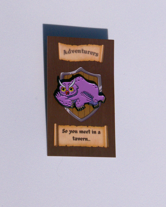 Owl Bear Pin