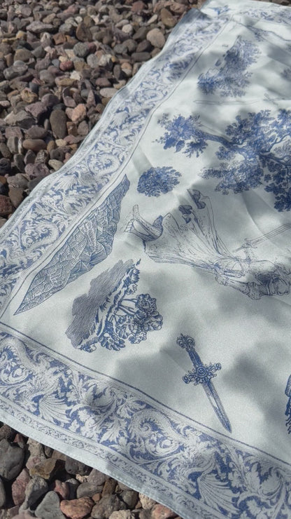 Threads of a Traveler Silk Scarf