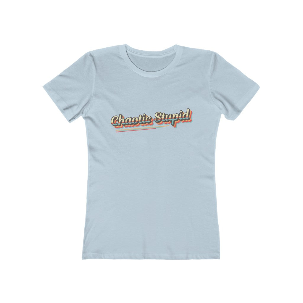 Chaotic Stupid Retro Alignment Tee - Women's