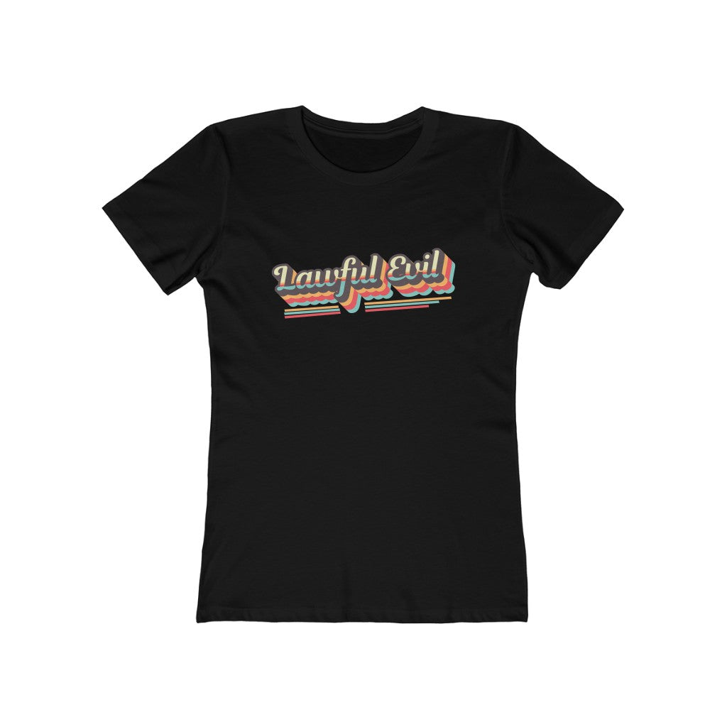 Lawful Evil Retro Alignment Tee - Women's