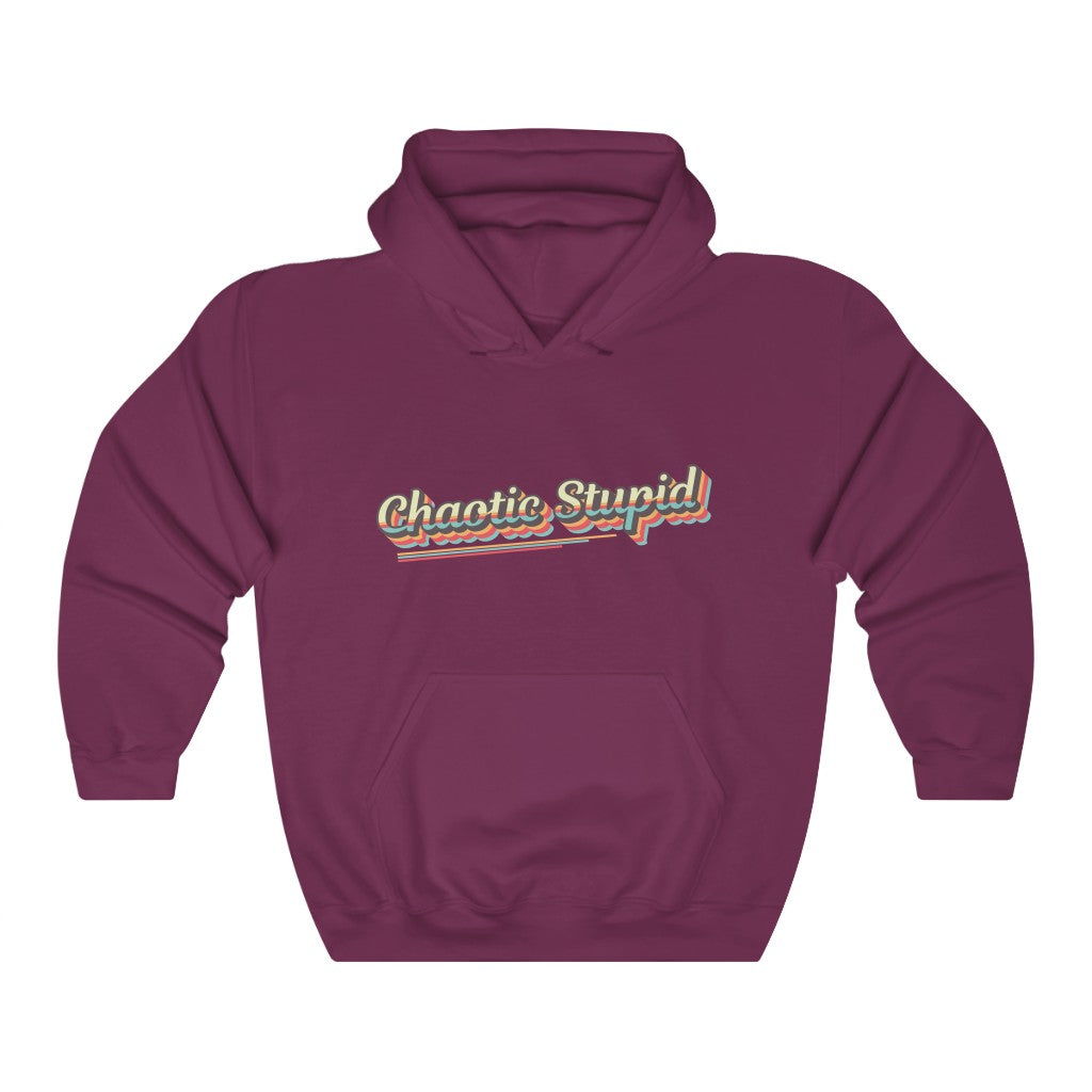 Chaotic Stupid Retro Hoodie