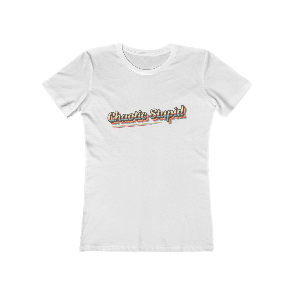 Chaotic Stupid Retro Alignment Tee - Women's