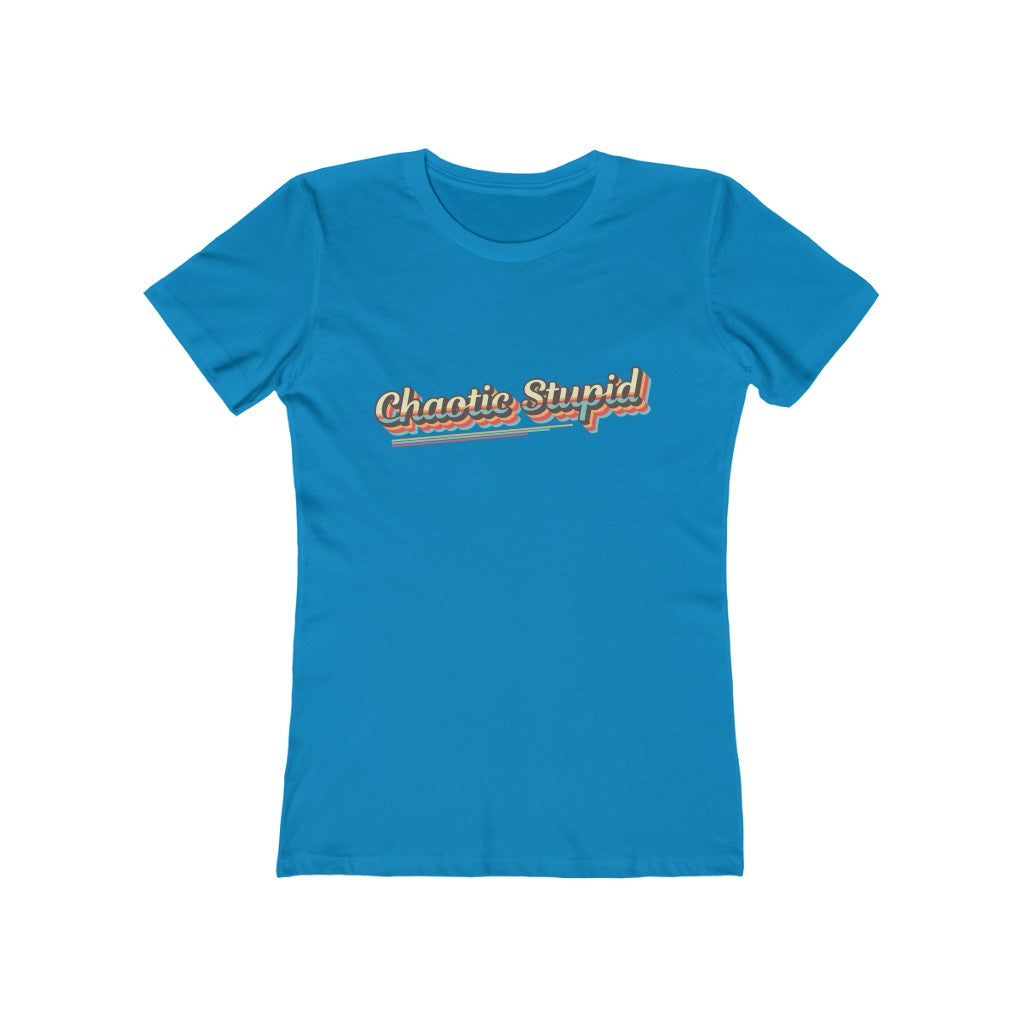 Chaotic Stupid Retro Alignment Tee - Women's