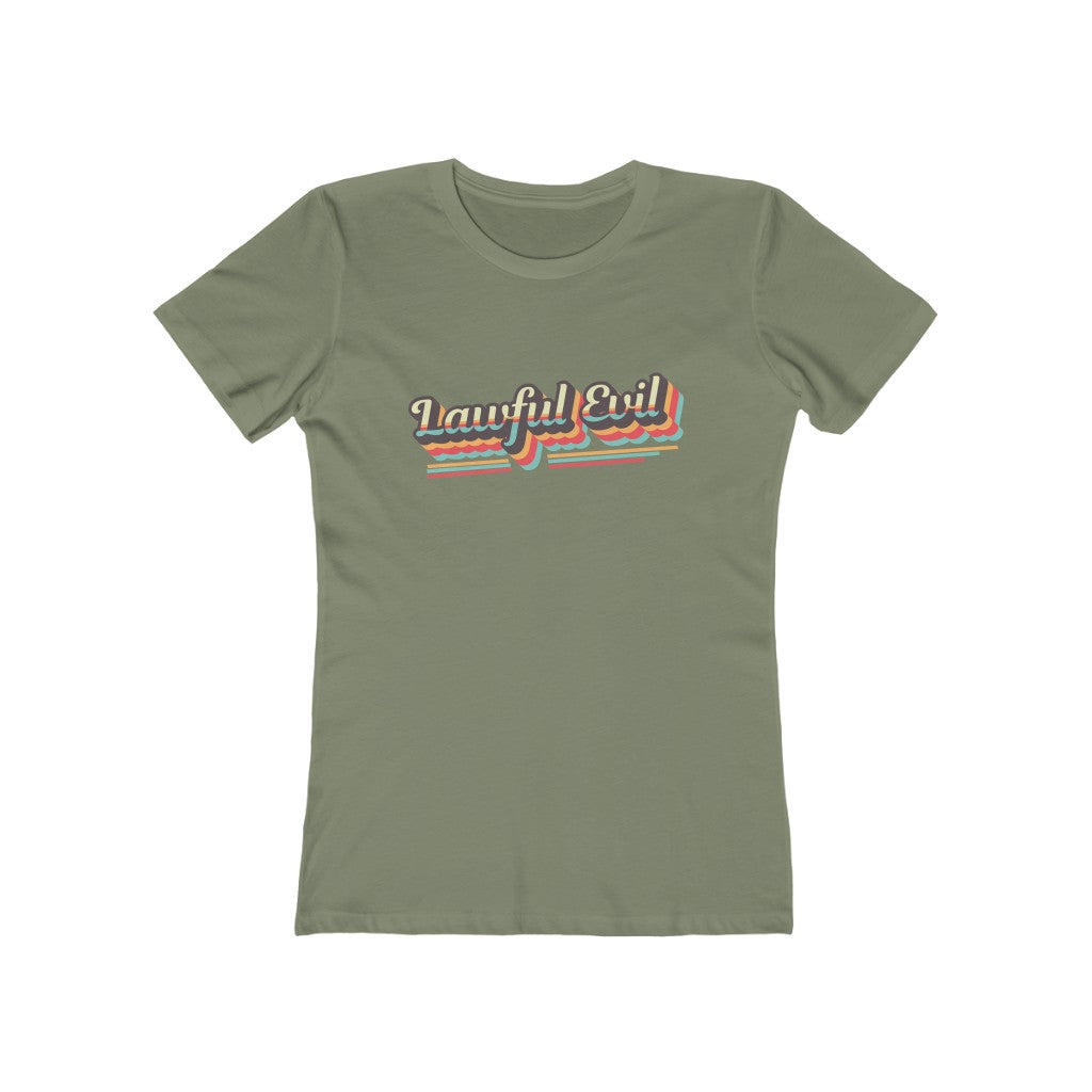 Lawful Evil Retro Alignment Tee - Women's