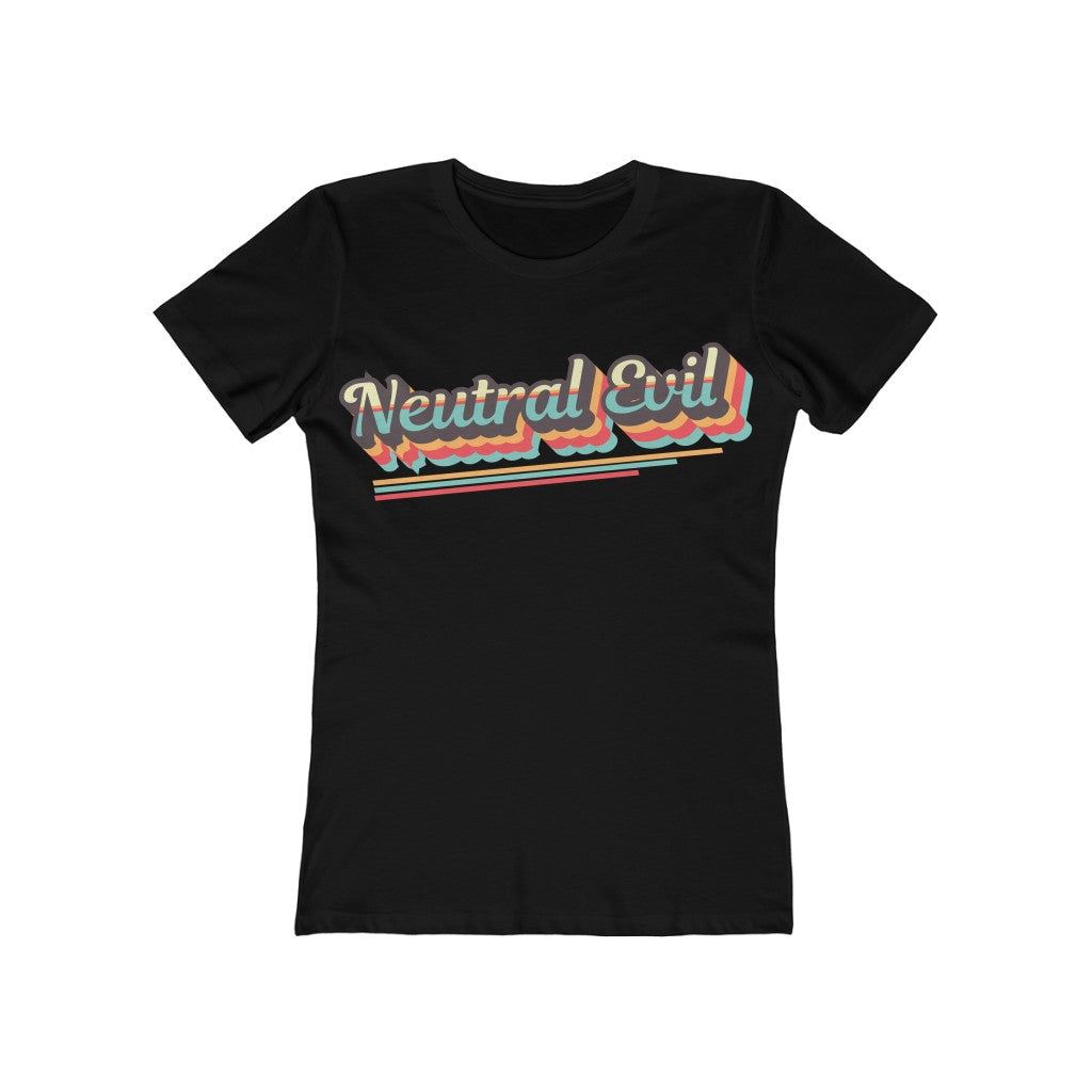 Neutral Evil Retro Alignment Tee - Women's