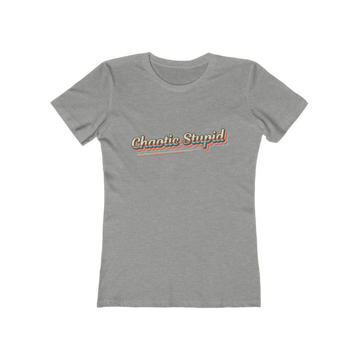 Chaotic Stupid Retro Alignment Tee - Women's