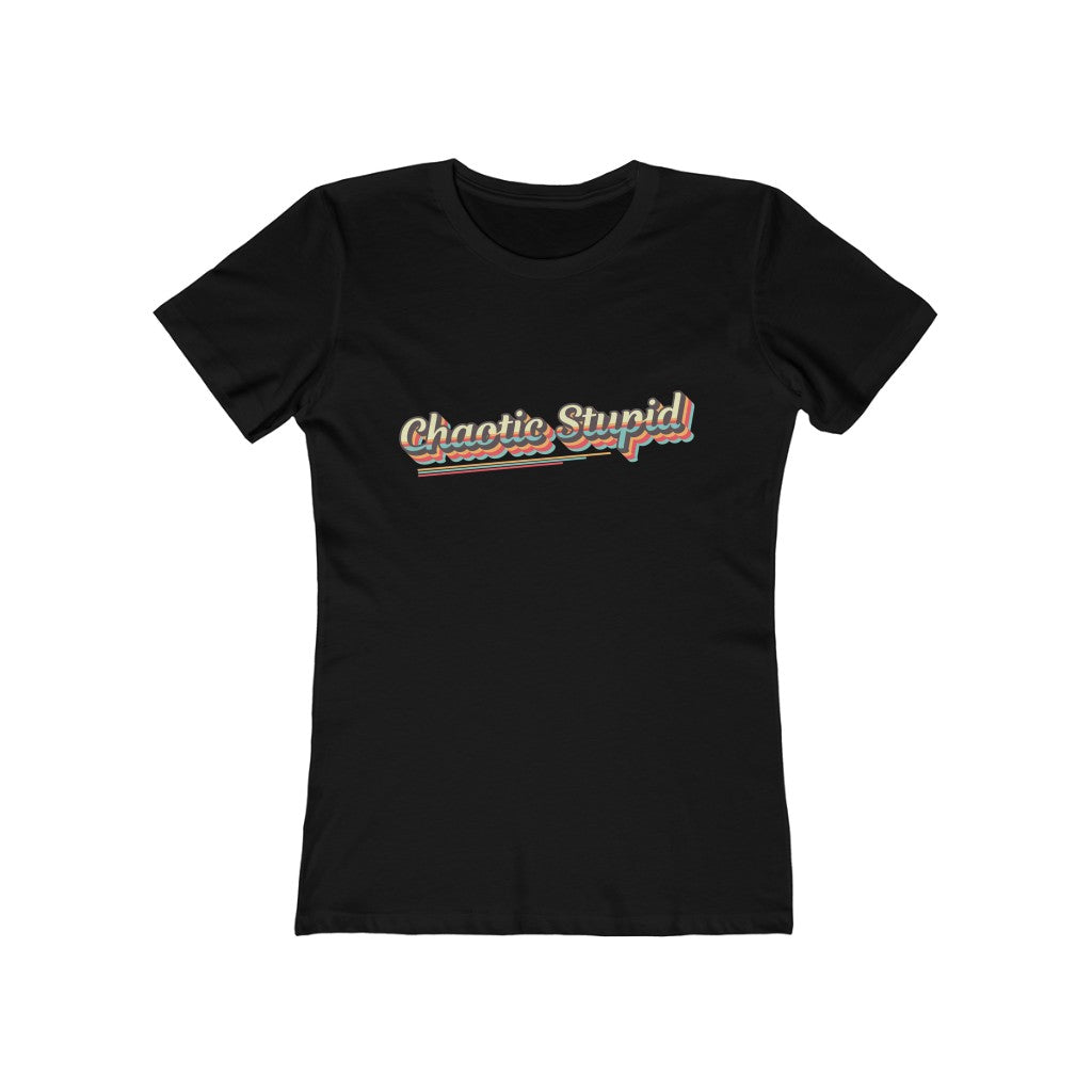 Chaotic Stupid Retro Alignment Tee - Women's